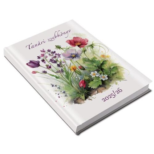 Tanári zsebkönyv, 2025/2026 tanév, A5, heti, REALSYSTEM, rét