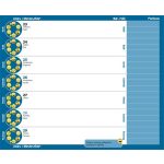 Diák zsebkönyv, heti, 2024/2025 tanév, REALSYSTEM, foci