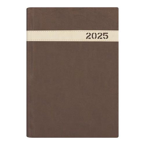 Naptár, tervező, B5, heti, DAYLINER "The Boss", barna