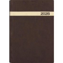   Naptár, tervező, B5, heti, DAYLINER "The Boss", barna