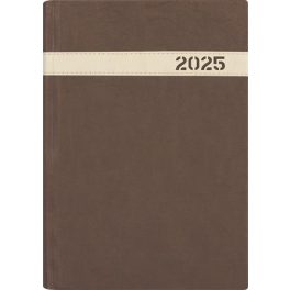   Naptár, tervező, A5, napi, DAYLINER, "The Boss", barna