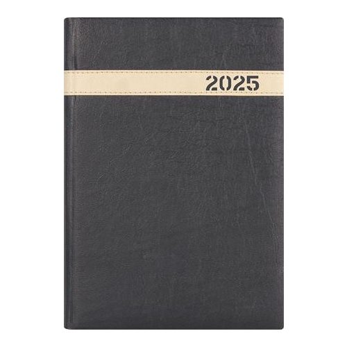 Naptár, tervező, A5, napi, DAYLINER, "The Boss", fekete