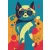 Naptár, tervező, A5, napi, DAYLINER "Colors Astro Cat"