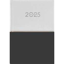   Naptár, tervező, A5, napi, DAYLINER "Contrast", fehér-fekete