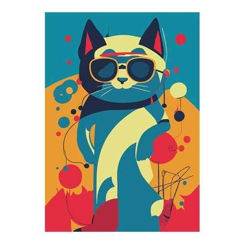 Naptár, tervező, A5, heti, DAYLINER "Colors Astro Cat"