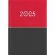 Naptár, tervező, A5, napi, DAYLINER "Contrast", piros-fekete