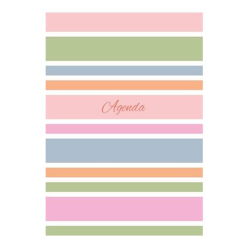 Naptár, tervező, A5, napi, DAYLINER "Colors Stripes"