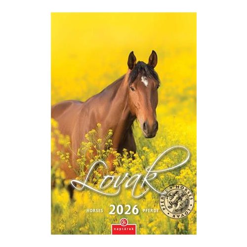 Naptár, fali, CSG "Lovak"