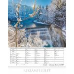 Naptár, fali, CSG "Vízesések"