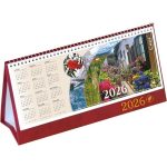 Naptár, asztali, álló, CSÍZIÓ, "Öko", bordó