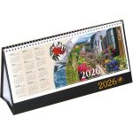 Naptár, asztali, álló, CSÍZIÓ, "Öko", fekete