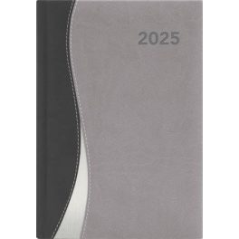   Naptár, tervező, A5, heti, DAYLINER, "Dubai", fekete-szürke