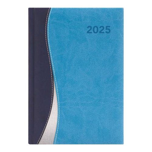 Naptár, tervező, A5, heti, DAYLINER, "Dubai", kék-világoskék