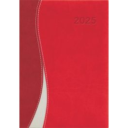   Naptár, tervező, A5, napi, DAYLINER "Dubai", piros-piros