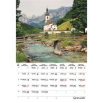 Naptár, fali, DAYLINER, "Alpok"