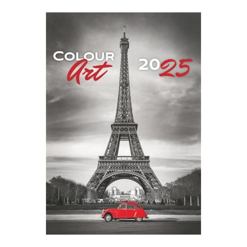 Naptár, fali, DAYLINER "Colour Art"