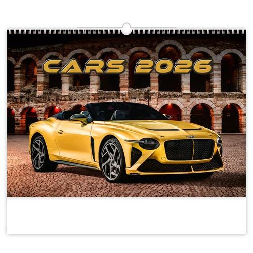 Naptár, fali, DAYLINER, "Cars"