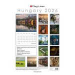 Naptár, fali, DAYLINER, "Hungary"