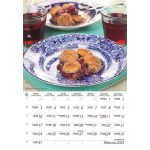 Naptár, fali, DAYLINER "Ízek világa - Mindmegette"