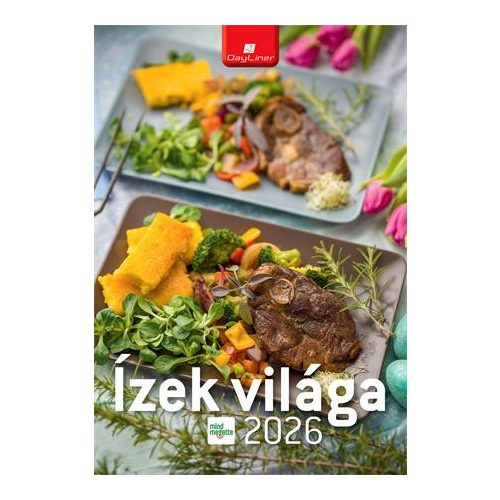Naptár, fali, DAYLINER "Ízek világa - Mindmegette"