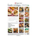 Naptár, fali, DAYLINER "Ízek világa - Mindmegette"