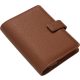 Kalendárium, gyűrűs, betétlapokkal, personal méret, FILOFAX "Camden", mokka
