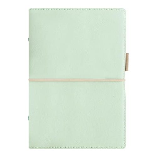 Kalendárium, gyűrűs, betétlapokkal, A5 méret, FILOFAX, "Domino" Soft", pasztellzöld