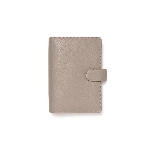 Kalendárium, gyűrűs, betétlapokkal, personal méret, FILOFAX "Norfolk", barnásszürke