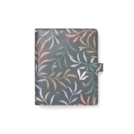   Kalendárium, gyűrűs, betétlapokkal, A5, FILOFAX "Botanical", sötétkék