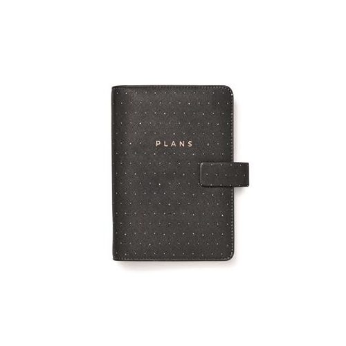 Kalendárium, gyűrűs, betétlapokkal, personal méret, FILOFAX "Moonlight", fekete