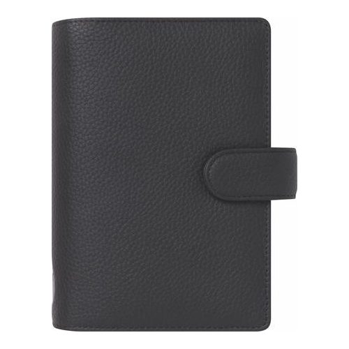 Kalendárium, gyűrűs, betétlapokkal, A5, FILOFAX "Norfolk", fekete