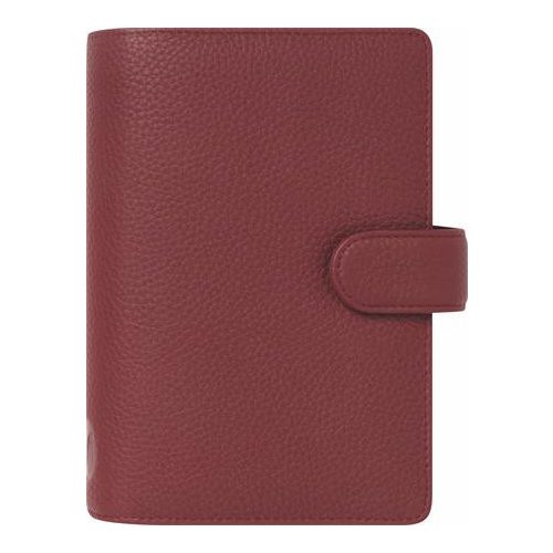 Kalendárium, gyűrűs, betétlapokkal, personal méret, FILOFAX "Norfolk", bordó