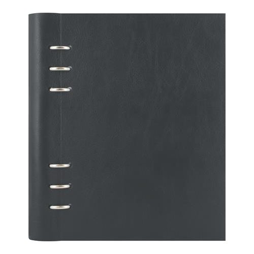 Tervező, naptár és füzet betéttel, A5, FILOFAX "Clipbook Classic", fekete