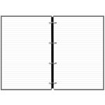 Tervező, naptár és füzet betéttel, A5, FILOFAX "Clipbook Classic", fekete