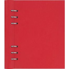   Tervező, naptár és füzet betéttel, A5, FILOFAX "Clipbook Classic", piros