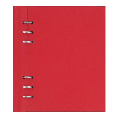 Tervező, naptár és füzet betéttel, A5, FILOFAX "Clipbook Classic", piros