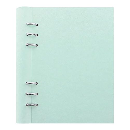 Tervező, naptár és füzet betéttel, A5, FILOFAX "Clipbook Classic Pastel", pasztellzöld