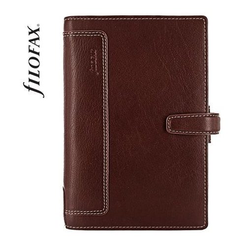 Kalendárium, gyűrűs, betétlapokkal, personal méret, FILOFAX, "Holborn", barna
