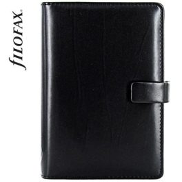   Kalendárium, gyűrűs, betétlapokkal, personal méret, FILOFAX "Metropol", fekete