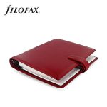 Kalendárium, gyűrűs, betétlapokkal, A5, FILOFAX "Metropol", vörös