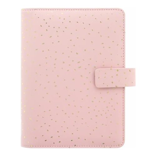 Kalendárium, gyűrűs, betétlapokkal, personal méret, FILOFAX, "Confetti", rózsakvarc