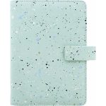 Kalendárium, gyűrűs, betétlapokkal, personal méret, FILOFAX, "Expressions", menta