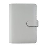 Kalendárium, gyűrűs, betétlapokkal, A5 méret, FILOFAX "Saffiano", gránit