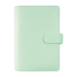   Kalendárium, gyűrűs, betétlapokkal, personal méret, FILOFAX "Saffiano", menta
