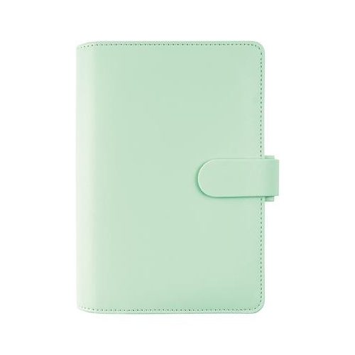 Kalendárium, gyűrűs, betétlapokkal, personal méret, FILOFAX "Saffiano", menta