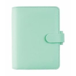   Kalendárium, gyűrűs, betétlapokkal, pocket méret, FILOFAX "Saffiano", menta
