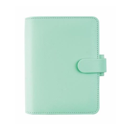 Kalendárium, gyűrűs, betétlapokkal, pocket méret, FILOFAX "Saffiano", menta