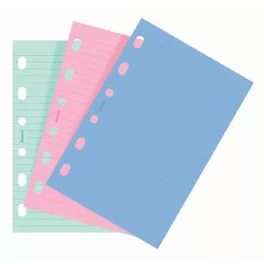   Kalendárium betét, jegyzetlap, personal méret, vonalas, FILOFAX, vegyes szín