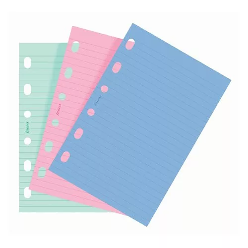 Kalendárium betét, jegyzetlap, personal méret, vonalas, FILOFAX, vegyes szín