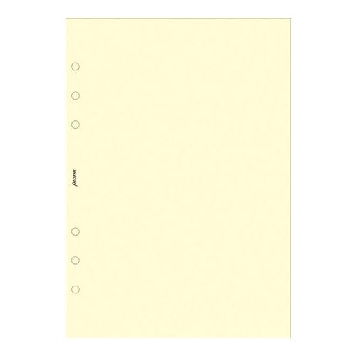 Kalendárium betét, jegyzetlap, personal méret, sima, FILOFAX, krémszín